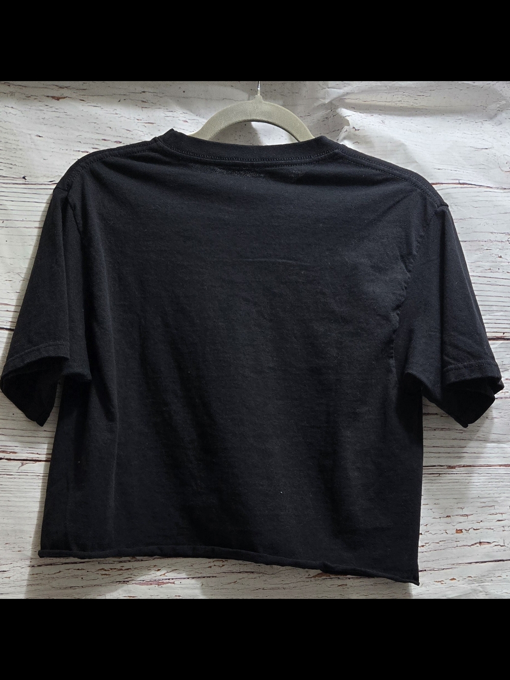 Recycled Karma Black Tee with Silver GIRL GANG Graphic - Picture 4 of 5